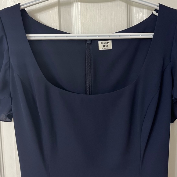 Sunday Best Dresses & Skirts - Beautiful navy blue mid-length Sunday Best dress from Aritzia